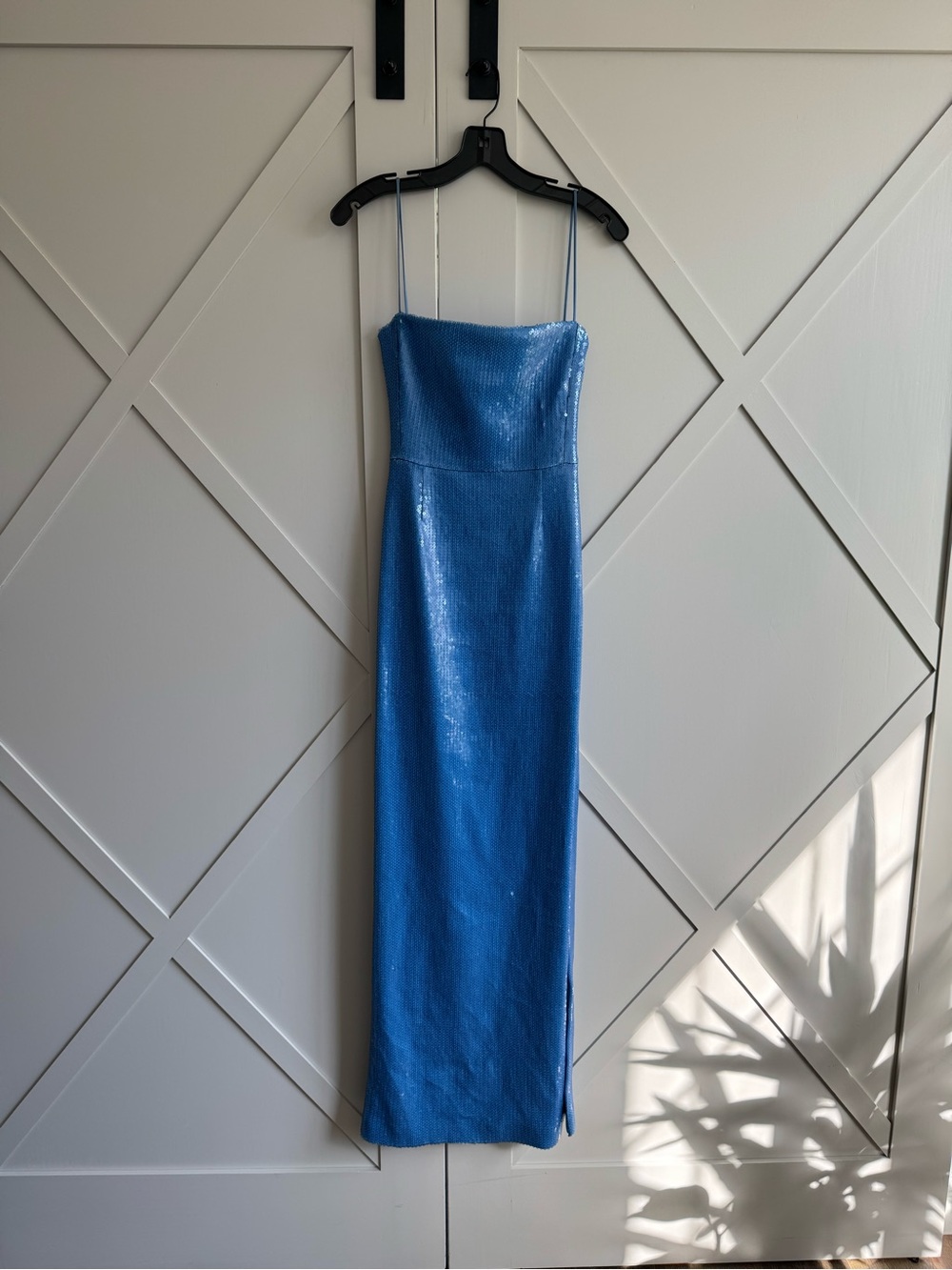 Galvan London Blue Maxi Dress Like New